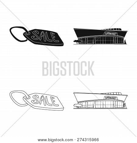 Isolated Object Of Food And Drink Sign. Set Of Food And Store Vector Icon For Stock.