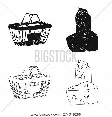 Vector Illustration Of Food And Drink Icon. Set Of Food And Store Vector Icon For Stock.