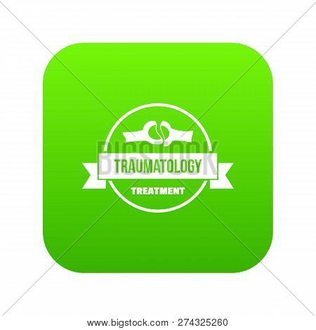 Treatment Icon Green Isolated On White Background