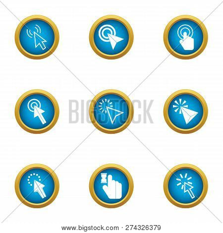 Snap Icons Set. Flat Set Of 9 Snap Icons For Web Isolated On White Background