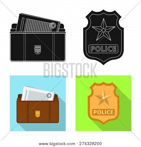 Vector Design Of Law And Lawyer Sign. Collection Of Law And Justice Stock Vector Illustration.