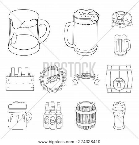 Vector Design Of Minimal And Pint Logo. Set Of Minimal And Craft Vector Icon For Stock.