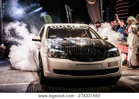 Dubai, Uae - November 15, 2018: Motor Car Holden Commodore Takes Part In The Annual Gulf Car Festiva