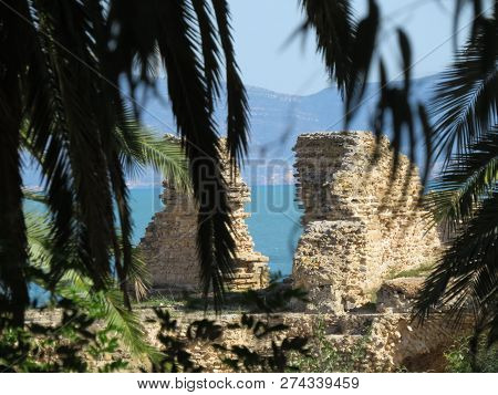 Carthago Ruins Of Capital City Of The Ancient Carthaginian Civilization. Unesco World Heritage Site.