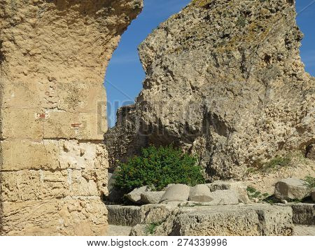 Carthago Ruins Of Capital City Of The Ancient Carthaginian Civilization. Unesco World Heritage Site.