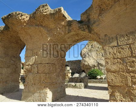 Carthago Ruins Of Capital City Of The Ancient Carthaginian Civilization. Unesco World Heritage Site.