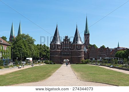 Holsten Gate (holstentor), A City Gate In The Center Of Luebeck