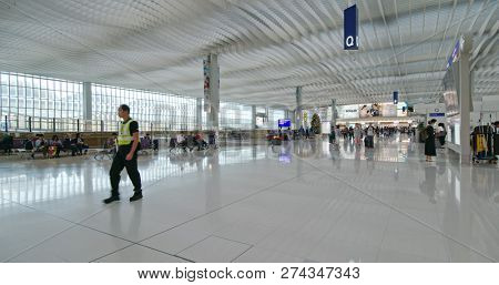 Chek lap kok, Hong Kong- 24 November 2018: Hong Kong international airport 