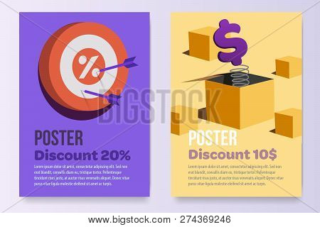 Posters Set Promotion A4 Paper Afisha Sell Stock