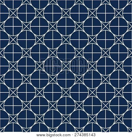 Vector Decorative Background - Simple Seamless Gepmetric Pattern