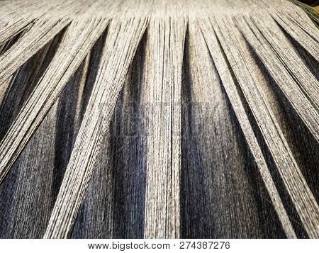 Concept Of Weaving Traditional Tweed Products In Scotland