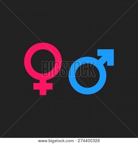 Gender Sign Vector Icon. Men And Woomen Concept Icon.