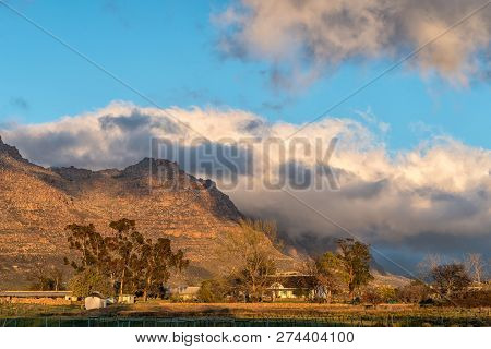 Kromrivier, South Africa, August 25, 2018: Sunrise At Kromrivier Cederberg Park, A Holiday Resort In