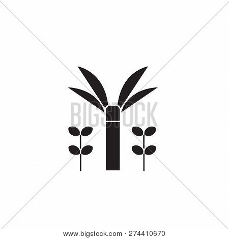 Garden Sprinkler Black Vector Concept Icon. Garden Sprinkler Flat Illustration, Sign