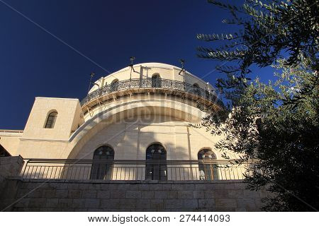 Restored Synagogue Hurva In Jerusalem In Israel