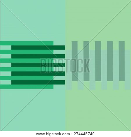 Green Light Background Flat Geometric Horizontal Vertical Strips