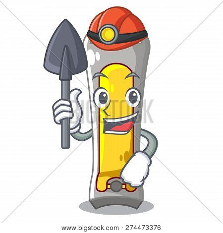 Miner Stainless Steel Nail Cutter On Cartoon