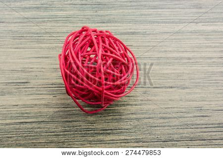 Roll Of Colotful String In The View