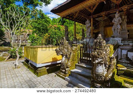 Ganung Kawi Temple in Bali Island Indonesia - travel and architecture background