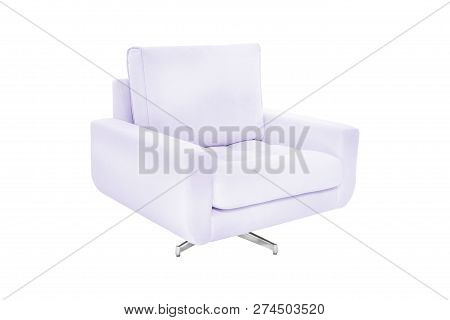 Fabric And Metal Armchair Modern Designer