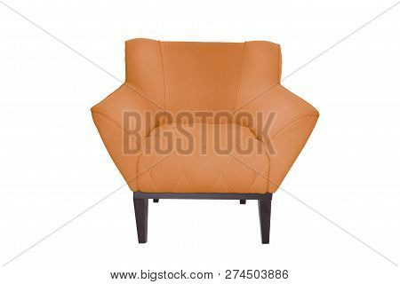 Fabric And Wood Armchair Modern Designer