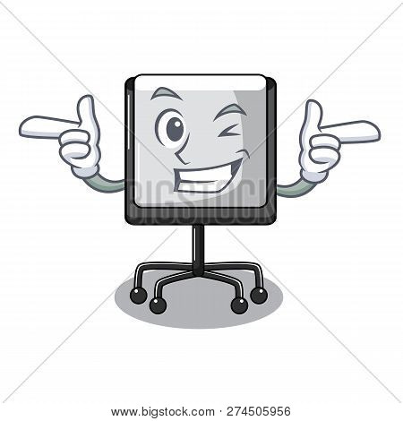 Wink Presentation Board Character In Table Blank