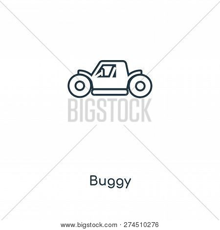 Buggy Icon In Trendy Design Style. Buggy Icon Isolated On White Background. Buggy Vector Icon Simple