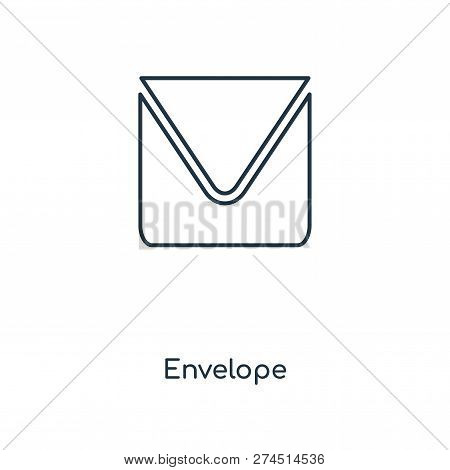 Envelope Icon In Trendy Design Style. Envelope Icon Isolated On White Background. Envelope Vector Ic