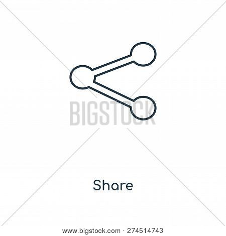 Share Icon In Trendy Design Style. Share Icon Isolated On White Background. Share Vector Icon Simple
