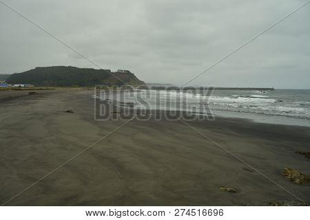 Shot On The Los Quebrantos Beach On A Rain Day. July 30, 2015. Landscapes, Nature, Travel. San Juan 