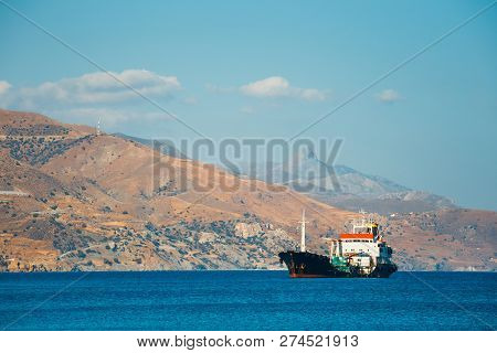 A Major Oil Storage And Terminal Facility, Located On The Small Island Of Aghios Pavlos, Saint Paul,