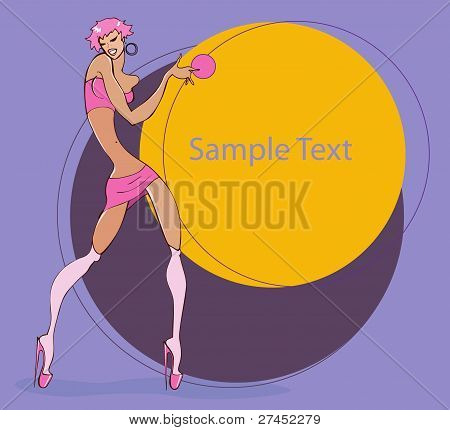 Smukke pige i Pink