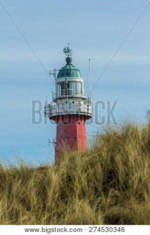 Scheveningen, The Netherlands - March 12 207: Historic Dutch Lighthouse On The Dunes Of Scheveningen