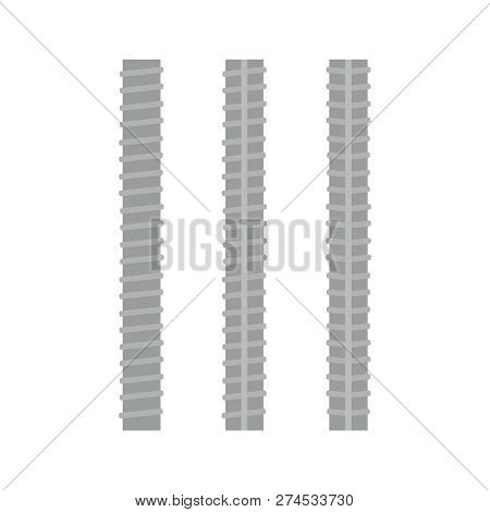 Steel Rebars. Iron Construction, Armature Vector Illustration