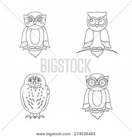 Vector Illustration Of Animal And Tattoo Symbol. Set Of Animal And Wild Stock Vector Illustration.