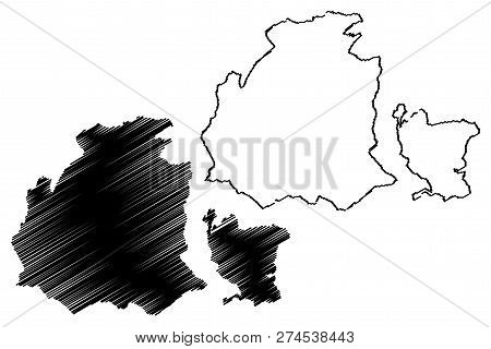 Obwalden (cantons Of Switzerland, Swiss Cantons, Swiss Confederation) Map Vector Illustration, Scrib