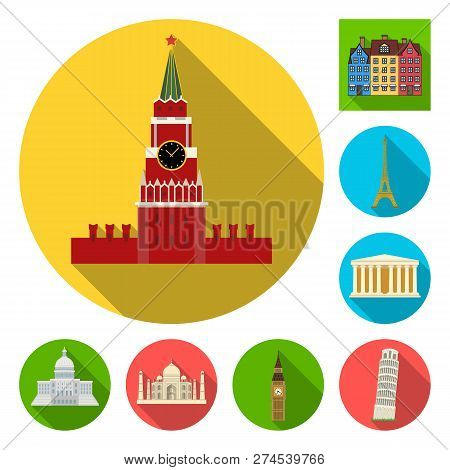 Vector Design Of Building And City Symbol. Set Of Building And Business Stock Vector Illustration.
