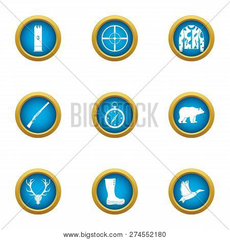 Pursue Icons Set. Flat Set Of 9 Pursue Icons For Web Isolated On White Background