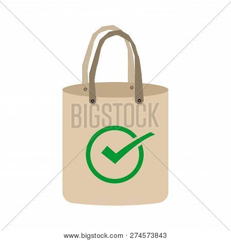 Ecology Ideas Concept,eco-friendly Fabric Bag Ideas.vector Illustration