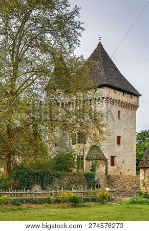 Historical Tower In Saint Leon Sur Vezere, Dordogne, France