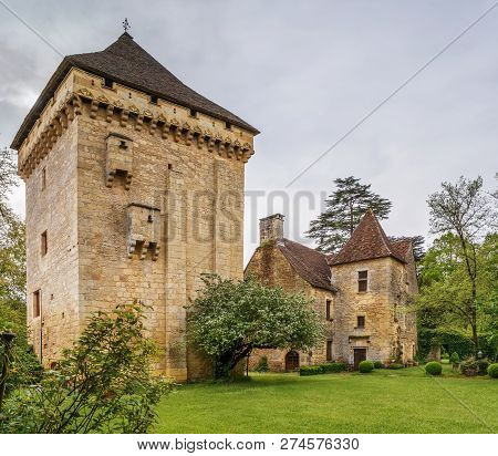 Historical Tower In Saint Leon Sur Vezere, Dordogne, France