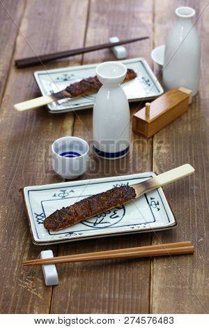 soba miso, burnt miso(soybean paste) with roasted buckwheat seeds, japanese food