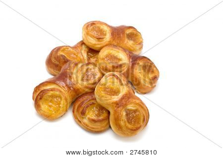 Rouler avec de la confiture sur blanc