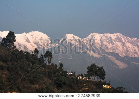 Annapurna Machapuchre (fish Tail) Mountain View From Pokhara