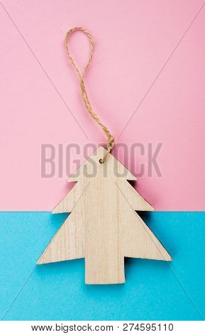 Christmas And New Year's Day Festive Decoration. Flat Lay.