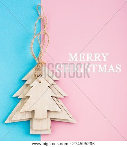 Christmas And New Year's Day Festive Decoration. Flat Lay.