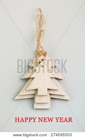 Christmas And New Year's Day Festive Decoration. Flat Lay.