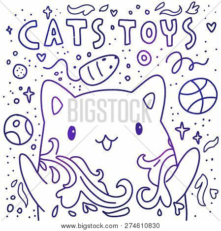 Beautiful Greeting Card. Vector Illustration. Cute Style