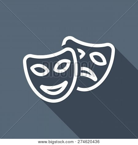 smile sad masks vector