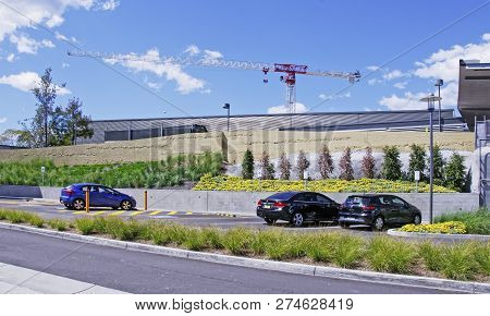 Gosford, New South Wales, Australia - September 29, 2018: Construction And Building Work On Gosford 